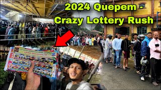 2024 Quepem lottery  vlog  Thousands of people lineup for purchasing Quepem lottery [upl. by Aretha423]