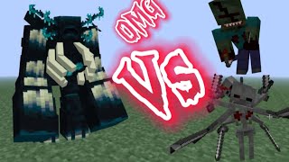 Minecraft Mutant Warden Vs Deadly Mobs 😱🥶😱 [upl. by Anyk444]