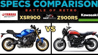 2022 Yamaha XSR900 vs 2022 Kawasaki Z900RS  Sound amp Specs Comparison 🔥🔥 [upl. by Seebeck]