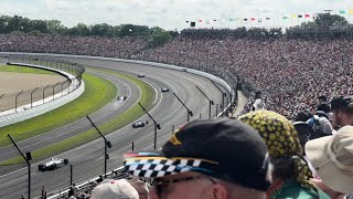 Marcus Armstrong Engine Failure  2024 Indianapolis 500 [upl. by Tesil]