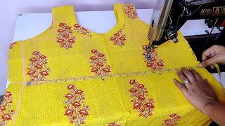 सूट kurti की सिलाई कैसे करते हैं Simple suit cutting and stitching kurti stitching [upl. by Kelly]