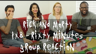 Rick and Morty  1x8 Rixty Minutes  Group Reaction [upl. by Huber523]