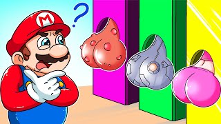 Marios Choice Part 2  Who Will Be Peach  Love Story  The Super Mario Bros Animation [upl. by Ahsineg444]