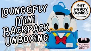 Unbox Donald Loungefly Mini Backpack from Get Ready Comics with me [upl. by Arielle]