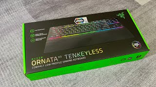 Razer Ornata V3 Tenkeyless Gaming Keyboard Unboxing  Typing Sound  Razer Synapse Software [upl. by Callery187]