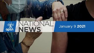 APTN National News January 9 2021 – Mistissini vaccination Quebec lockdown measures [upl. by Idisahc922]