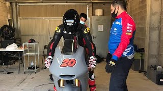 Dimas ekky uji coba motor moto2  Pertamina mandalika SAG Stylobike [upl. by Raven37]