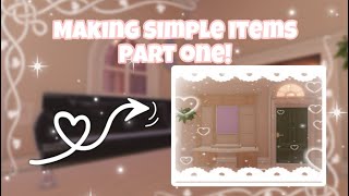 MAKING SIMPLE DORM ITEMS PART TWOISH  ROYALE 🏰 HIGH  ROYALE 🏰 HIGH CAMPUS 3 [upl. by Annerb]