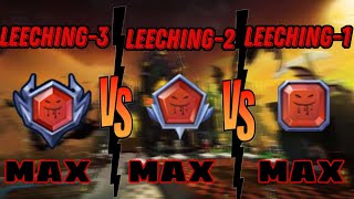 Max Leeching 3 vs Leeching  2 vs Leeching 1🔥🥶Blockmango  Bedwars [upl. by Eleirbag448]