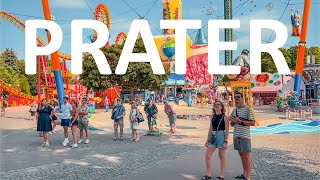 Vienna Walk Prater Amusement Park July 2024  4K HDR [upl. by Sinnylg432]