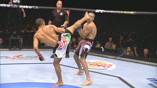 Edson Barboza SPINNING WHEEL KICK KOed etim  UFC FightNight Barboza v Chikadze  SlowMo BirdView [upl. by Suicul]