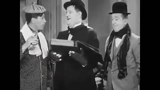 Laurel and Hardy  Delivering Christmas Cards  The Fixer Upper 1935 [upl. by Aicena298]