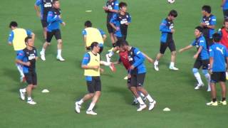 2017年7月1日 川崎 VS 神戸 試合前 フィールドプレイヤーアップ開始～応援風景 [upl. by Eddra]