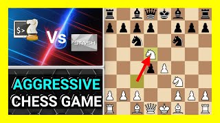 Aggressive Chess Engine Game Uralochka 341a vs Stash 340 Watch and Learn Chess [upl. by Dimmick]