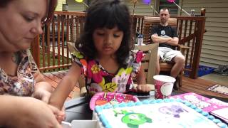 Sofias 3rd Birthday Cake Cutting [upl. by Adnelg]