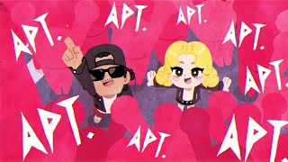 ROSÉ amp Bruno Mars  APT Animation FULL ver 로제 amp 브루노 마스 APT 애니메이션 풀 버전Fan made [upl. by Zaneski]