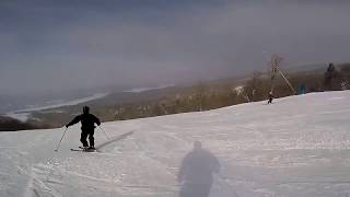 Ski Mont Tremblant Canada  Down the Beauvallon  Bière  Johannsen slope [upl. by Collum]