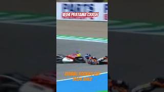 Veda Ega Pratama Crash Race 1 Redbull Rookies Cup Jerez 2024 [upl. by Hayward31]