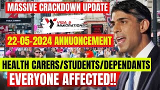 UK New Update On Dependent Student Care Visa amp Work Visas Everyone Affected Massive Crackdown [upl. by Randolph]