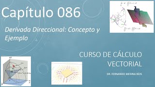 Derivada Direccional definición representación y ejemplos Cálculo Vectorial Cap 086 [upl. by Stormi]