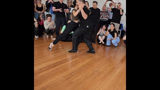 Argentine tango workshop  Walking Clarisa Aragón amp Jonathan Saavedra  Patético [upl. by Hulbard121]