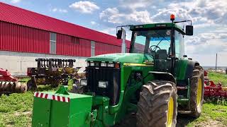 John Deere 8410 amp Pottinger Terradisc 5m [upl. by Eigroeg]