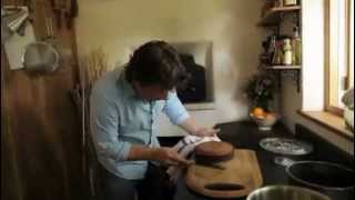 Jamie Olivers orange and polenta cake in a wood fired oven [upl. by Charters]