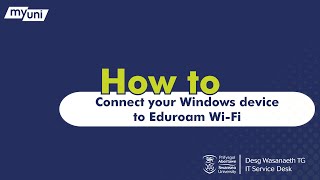 How to connect your Windows device to Eduroam WiFi [upl. by Awahsoj]