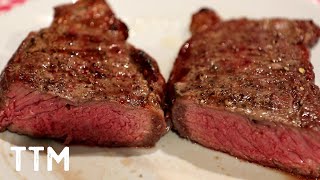 New York Steak on the Weber Charcoal Grill [upl. by Quitt]