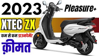 2023 Hero pleasure plus xtec price  pleasure plus xtec zx on road priceloan pricekisht [upl. by Arikahc429]