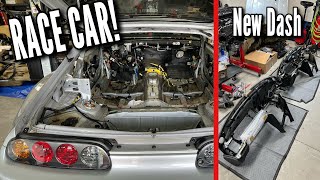 Mk4 Supra restoration pt2 Full Interior Removal [upl. by Bobinette]