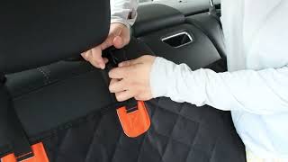 Easy to Install the dog car seat cover [upl. by Renba]