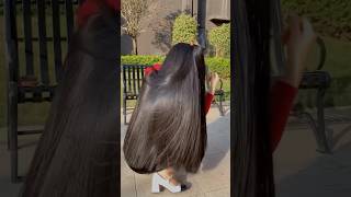 Hair straightening free at home shorts hairstraightening keratin hairtutorial viral diy [upl. by Duhl736]