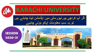 University of Karachi Admission Details 202021MorningEvening Program Bachelors Fee Structure [upl. by Aillimat648]