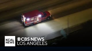 Man steals Orange City Fire Department ambulance from hospital and leads CHP officers on pursuit [upl. by Naihr]