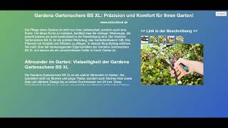 Gardena Gartenschere BS XL Präzision und Komfort für Ihren Garten [upl. by Ammeg830]