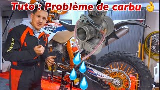 TUTO MECA  CARBURATEUR QUI COULE DE L’ESSENCE problème [upl. by Hehre]