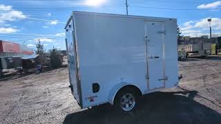 Cargo Mate 5x10 Enclosed Trailer w Ramp Door amp Brakes  AAA Trailer  Howell MI [upl. by Zulema]