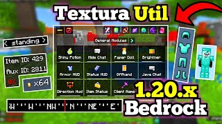 🟢 La MEJOR Textura ÚTIL para Minecraft PE 120X  Textura Utility UI  Minecraft Bedrock [upl. by Osnofledi625]