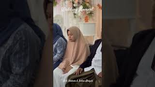 weddingdress wedding nikah Abd Haleem amp Intan Aksyah Barokallahulakumaa amiin [upl. by Corrinne]