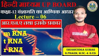 🔴L06 वंशागति का आण्विक आधारRNA तथा इसके प्रकार BY SHUBHENDRA SIR [upl. by Spevek]