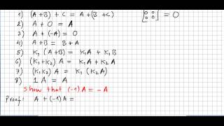 Linear Algebra 55 Properties of Matrix Algebra Proofs [upl. by Ahsiugal]