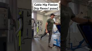 Cable Hip Flexion psoas hip flexor [upl. by Aicelav]