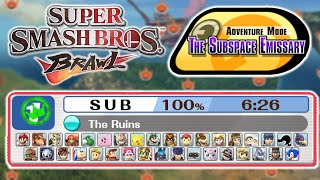 Super Smash Bros Brawl  Subspace Emissary  100 Walkthrough  HD 60FPS [upl. by Sletten99]