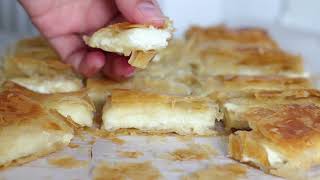 I prepare this delicious and easy Greek Cheese pie recipe  Bougatsa every day [upl. by Maxa]