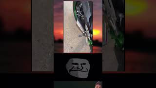 H2r 🔥vs Bullet Silencer 💥sound test😱 Public reaction BikerrZoneshorts bike rider h2r bullet [upl. by Pugh35]