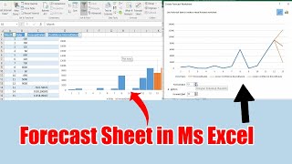 Forecast sheet in Ms Excel  monthly excel Forecasting [upl. by Anaoy]