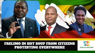 MOZAMBIQUE FRELIMO SUPPORTERS IN TROUBLE IN EVERY PUBLIC SPACE [upl. by Irene129]