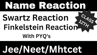 Swarts reaction and Finkelstein reaction Important Named reaction of Organic chemistry [upl. by Oflodur]