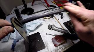 Rebuilding a fishing rod Rec Recoil guides Part 1 [upl. by Haroved105]